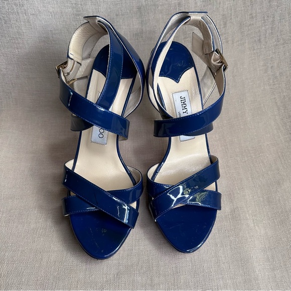 Jimmy Choo Vamp Stilettos Blue - Picture 2 of 12